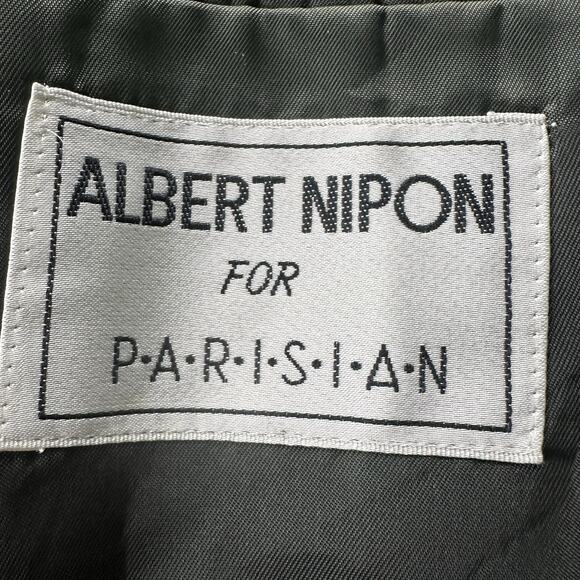 Albert Nipon Men 52R Double breasted Dark Olive Blazer Sport Coat - Picture 12 of 16